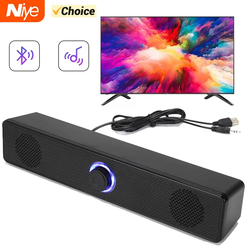 Gaming Speaker - Bluetooth 5.0 4D Surround Soundbar Wired