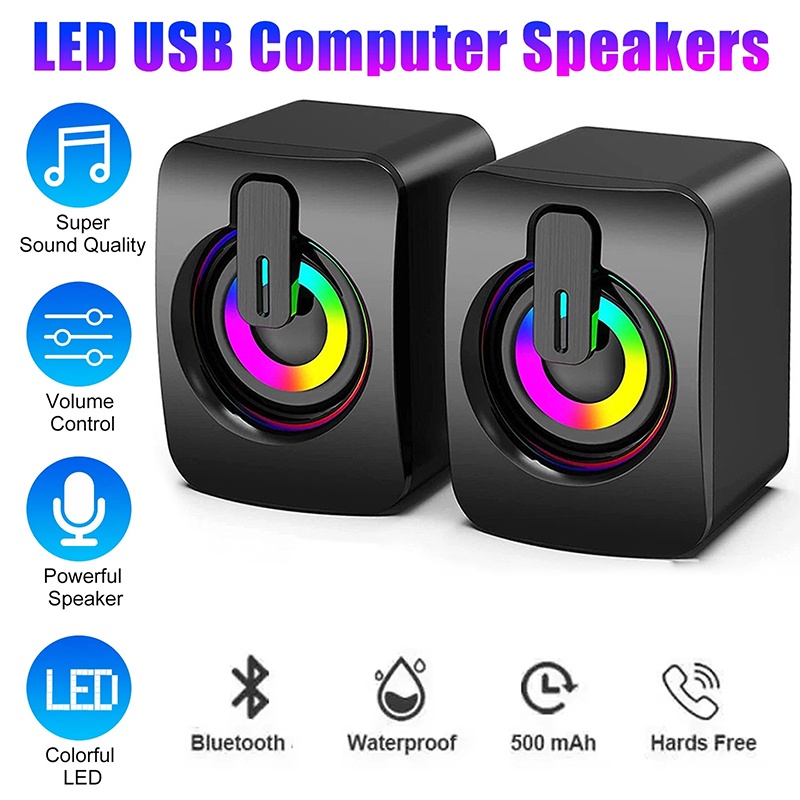 Gaming Speaker - Mini Computer Speakers Volume Control Stereo