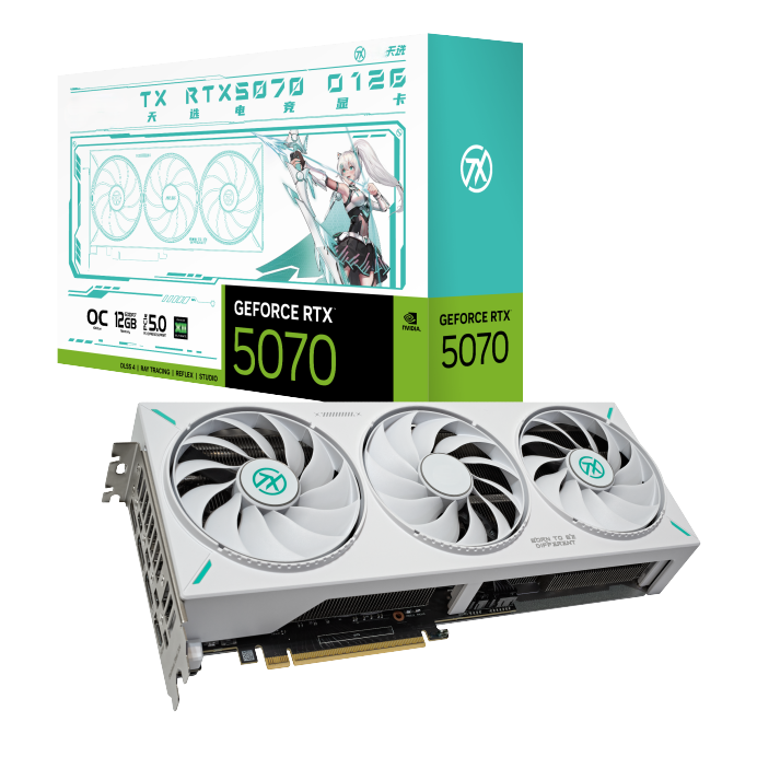 2025 TX-RTX5070-O12G GDDR7 OC  - Pc Gaming White ulasan dan harga