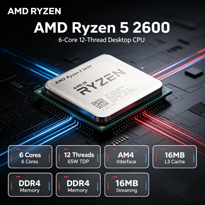 AMD Ryzen 5 2600 R5 2600 3.4GH - Pc Gaming Ryzen 5 ulasan dan harga
