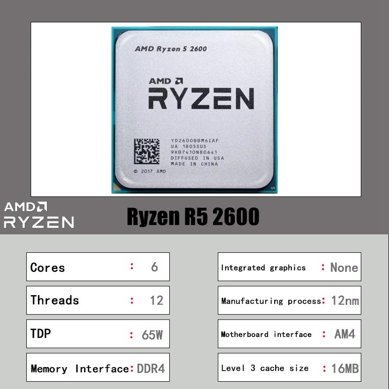 AMD Ryzen 5 2600 R5 2600 3.4GH - Pc Gaming Ryzen 5 ulasan dan harga