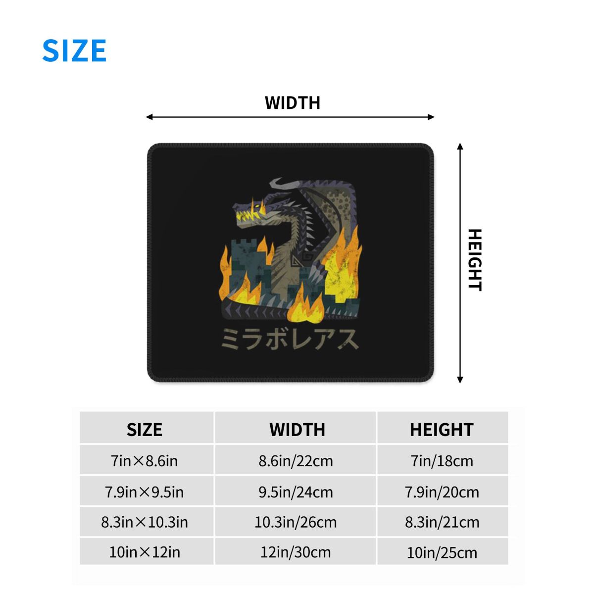 Multi-size Mouse Pad Monster H - Pc Gaming Icon ulasan dan harga