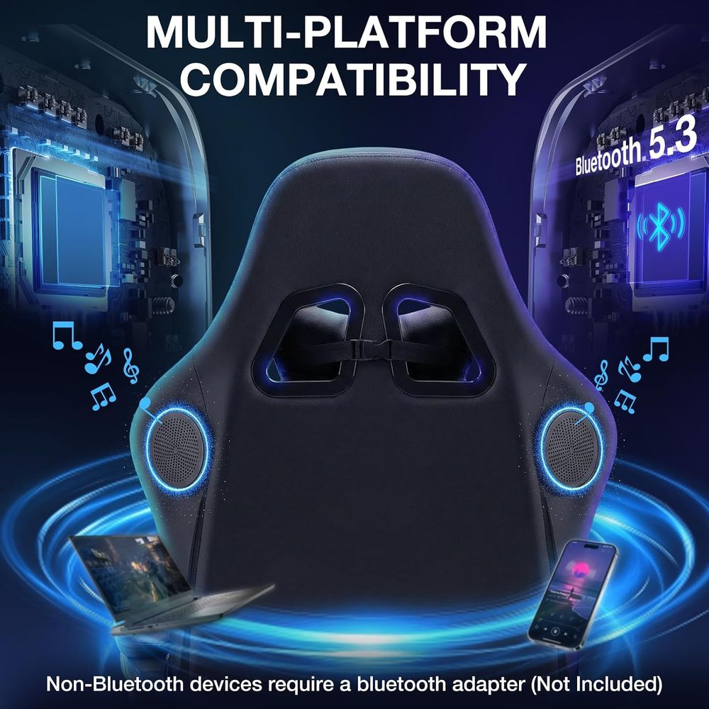 RGB Gaming Chair with Bluetoot - Gaming Speaker ulasan dan harga