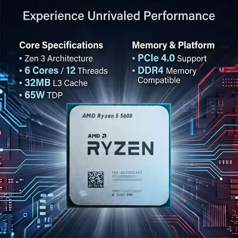 AMD Ryzen 5 5600 Processor AMD - Pc Gaming Ryzen 5 ulasan dan harga