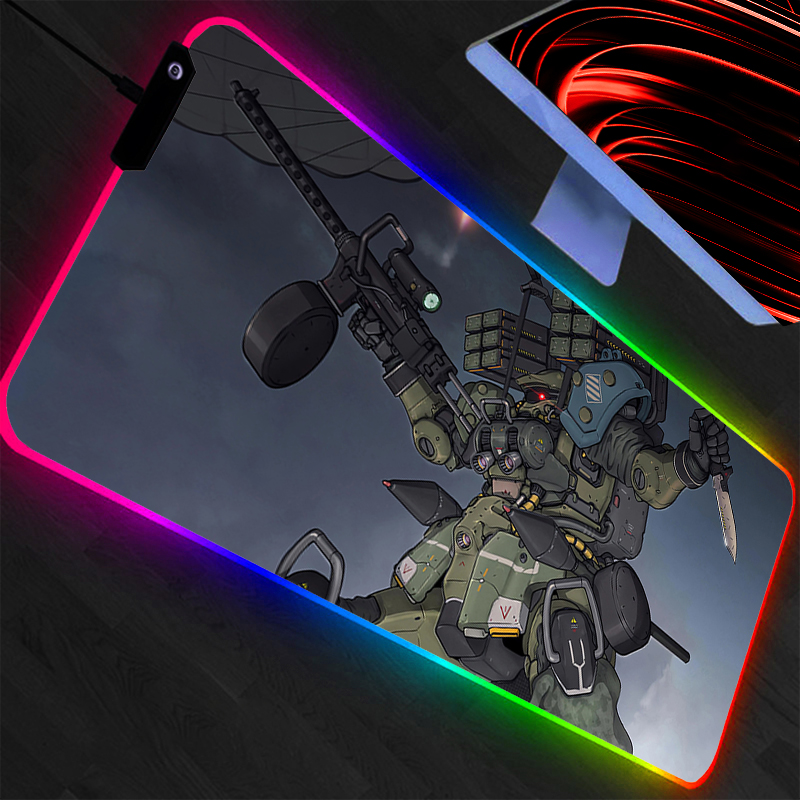 Large Mouse Pad Mobile Suit Gu - Pc Gaming White ulasan dan harga