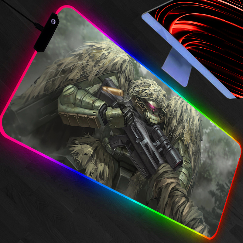 Large Mouse Pad Mobile Suit Gu - Pc Gaming White ulasan dan harga