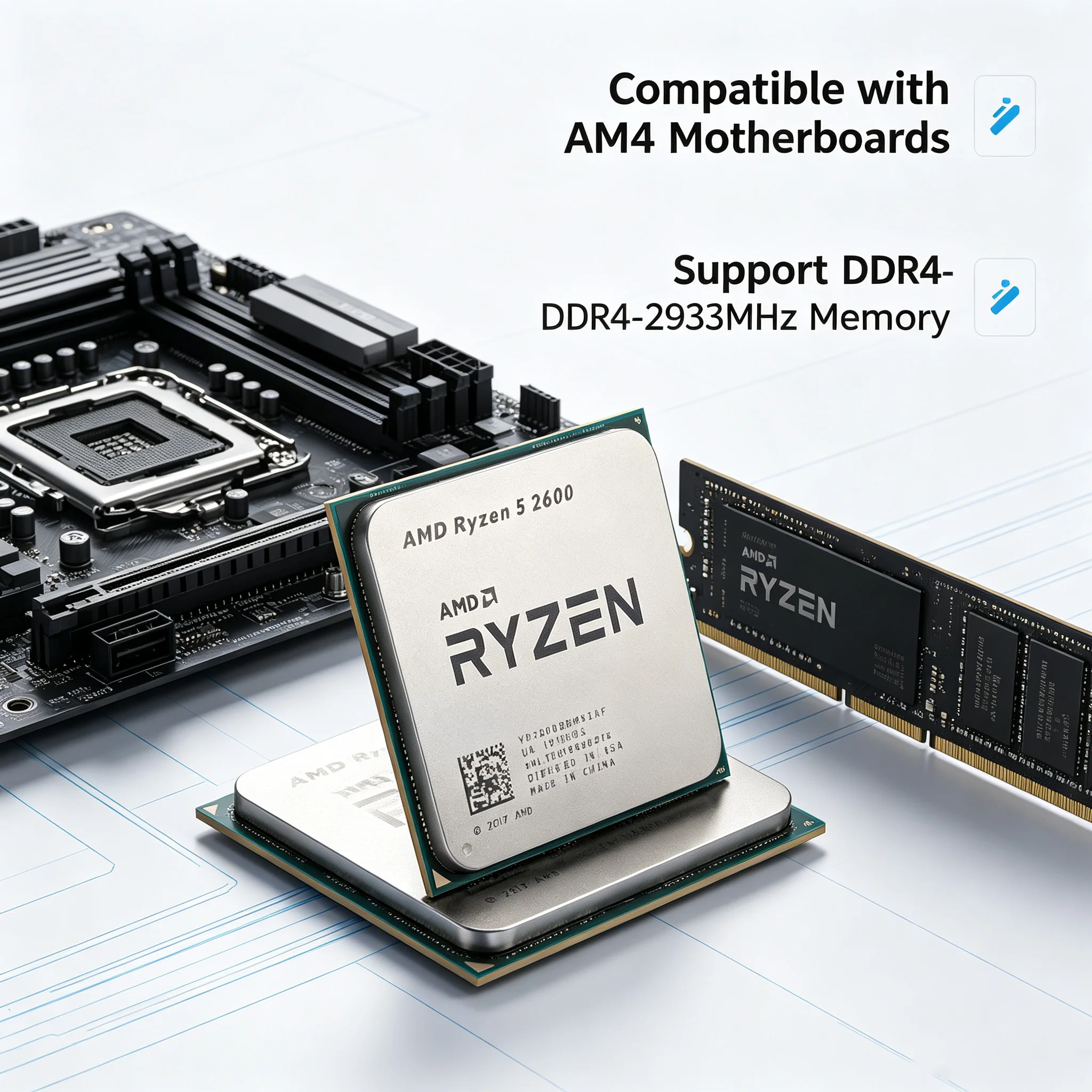 AMD Ryzen 5 2600 Processor 3.4 - Pc Gaming Ryzen 5 ulasan dan harga