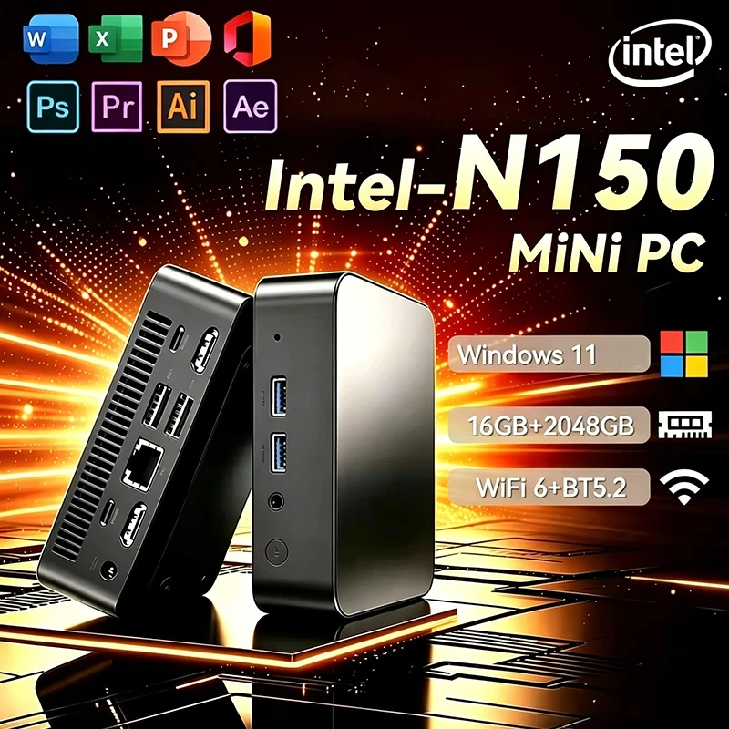 NEW Mini PC Windows 11 Intel N - Pc Gaming Setup ulasan dan harga